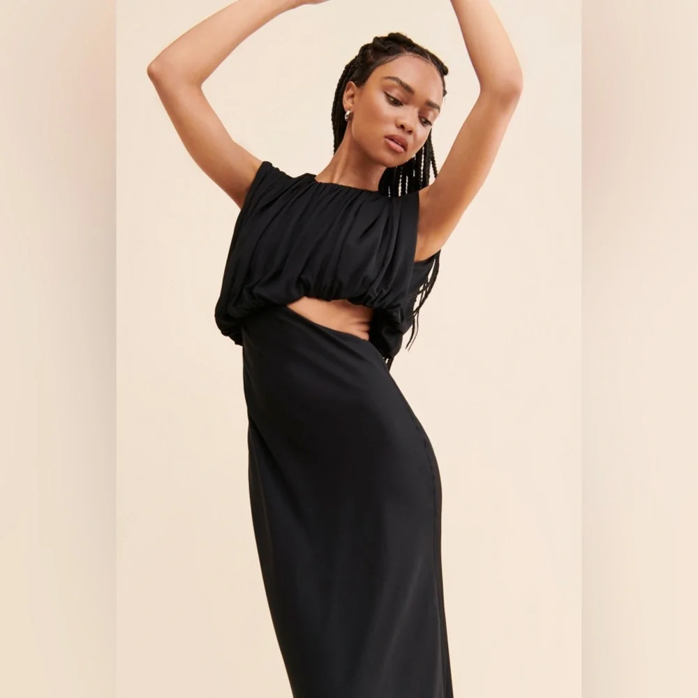 Anthropologie x Third Form - Overflow Drape MIDI Dress, size 6 - Picture 3 of 10